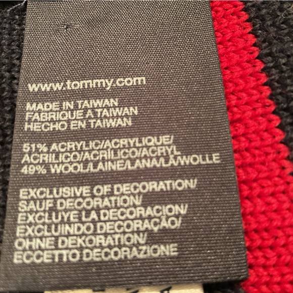 NEW WITHOUT TAGS TOMMY HILFIGER WINTER WOOL/ACRYLIC SCARF 9x62” - Picture 8 of 16